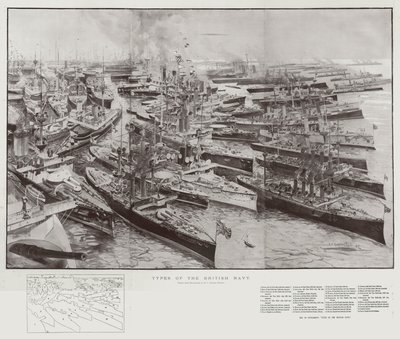 Typen van de Britse Marine door Henry Charles Seppings Wright